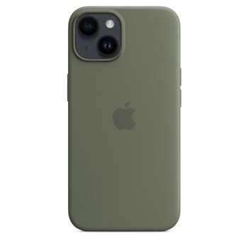 Apple iPhone 14 Silicone Case with MagSafe - Olive