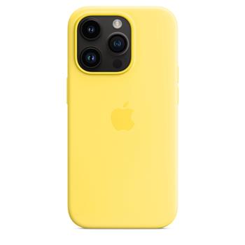 Apple iPhone 14 Pro Silicone Case with MS - Canary Yellow