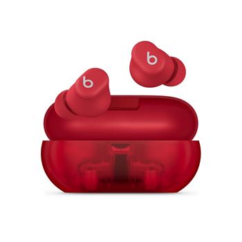 Apple Beats Solo Buds-Wireless Earbuds-Transparent Red