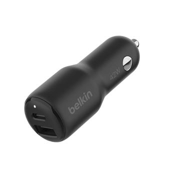 Belkin Dual Car Charger 42W - 30w USB-C + 12W USB-A