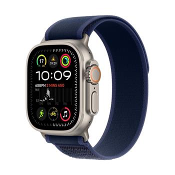 Apple Watch Ultra 2 GPS + Cellular 49mm Natural Titanium Case with Blue Trail Loop - S/M