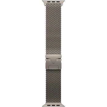 Apple Watch 49mm Natural Titanium Milanese Loop - Medium