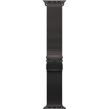 Apple Watch 49mm Black Titanium Milanese Loop - Medium