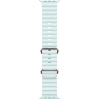 Apple Watch 49mm Ice Blue Ocean Band - Natural Titanium Finish