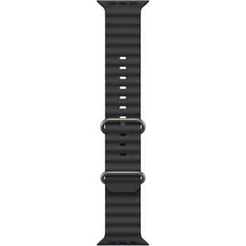 Apple Watch 49mm Black Ocean Band - Natural Titanium Finish