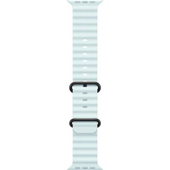 Apple Watch 49mm Ice Blue Ocean Band - Black Titanium Finish