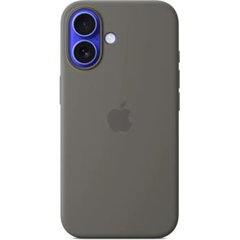 Apple iPhone 16 Silicone Case with MagSafe - Stone Gray