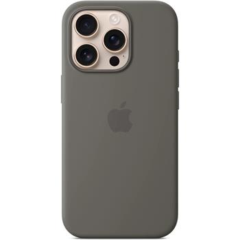 Apple iPhone 16 Pro Silicone Case with MagSafe - Stone Gray