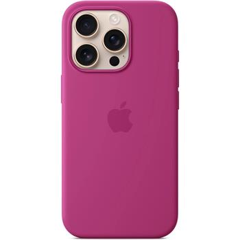 Apple iPhone 16 Pro Silicone Case with MagSafe - Fuchsia