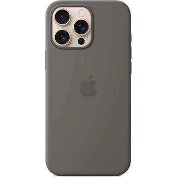 Apple iPhone 16 Pro Max Silicone Case with MagSafe - Stone Gray