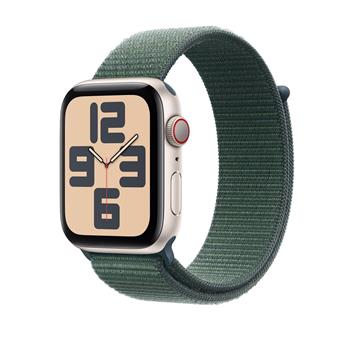 Apple Watch SE GPS + Cellular 40mm Starlight Aluminium Case with Lake Green Sport Loop