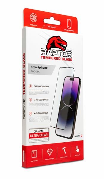 Swissten Raptor Diamond Ultra Clear 3D glass temperované sklo pro Apple iPhone 16 černé