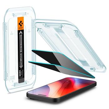 Spigen Glass tR EZ Fit (Privacy) 2 Pack, transparency - iPhone 16 Pro Max