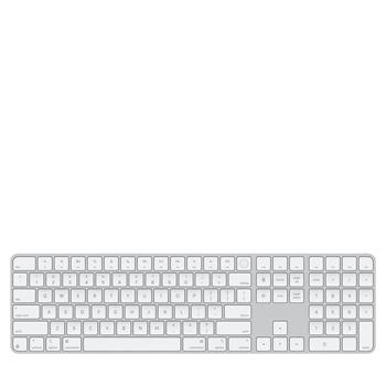 Apple Magic Keyboard with Touch ID and Numeric Keypad for Mac models with Apple silicon - US English - White Keys